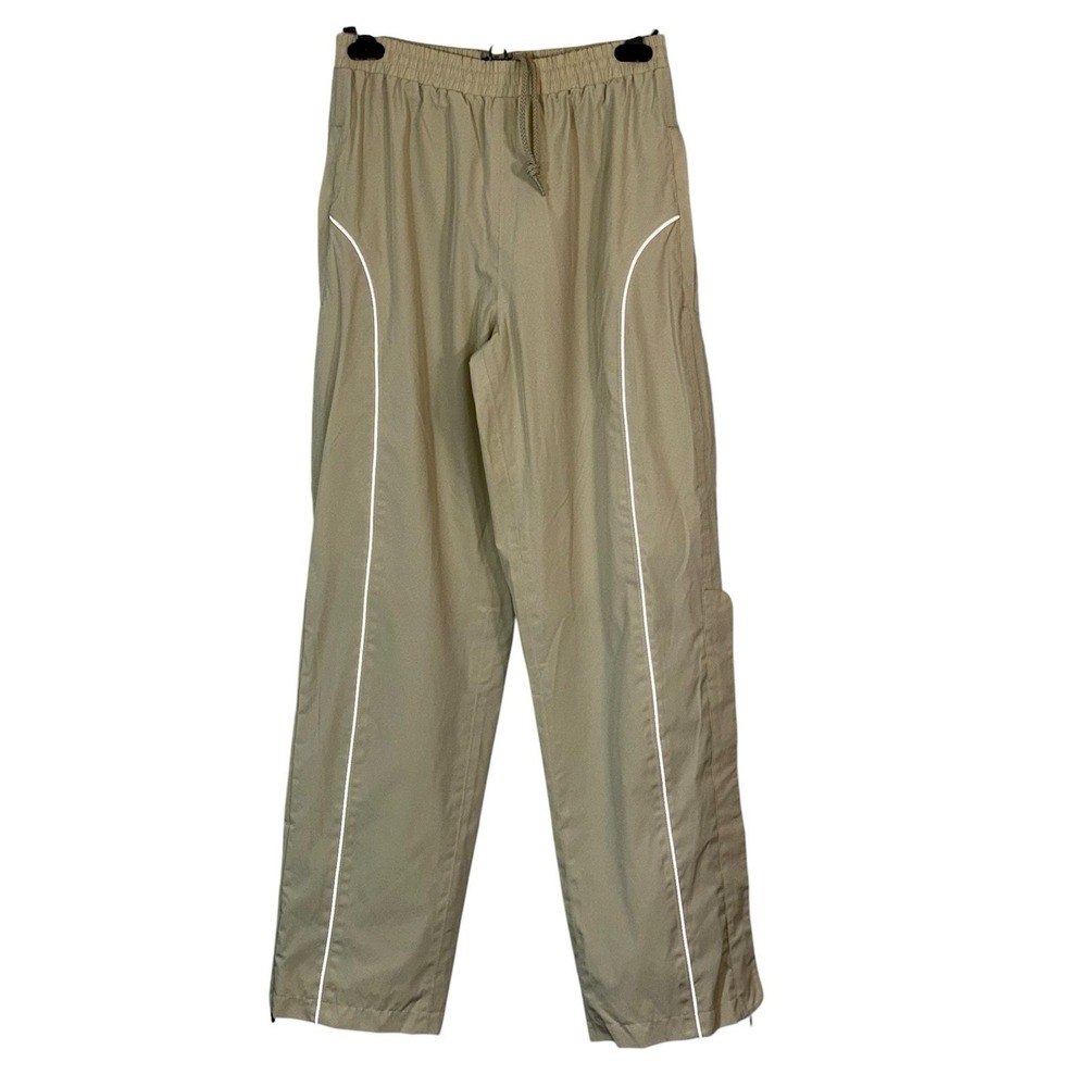 BMW‎ Mesh Lined Weather Riding Pants Unisex Sz S Beige Layered Ankle Zip Pockets